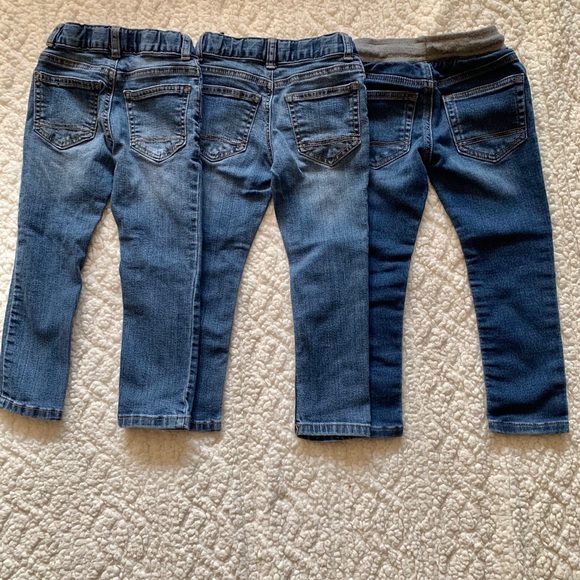 Cat & Jack Jeans 4t 3pack - Picture 2 of 5